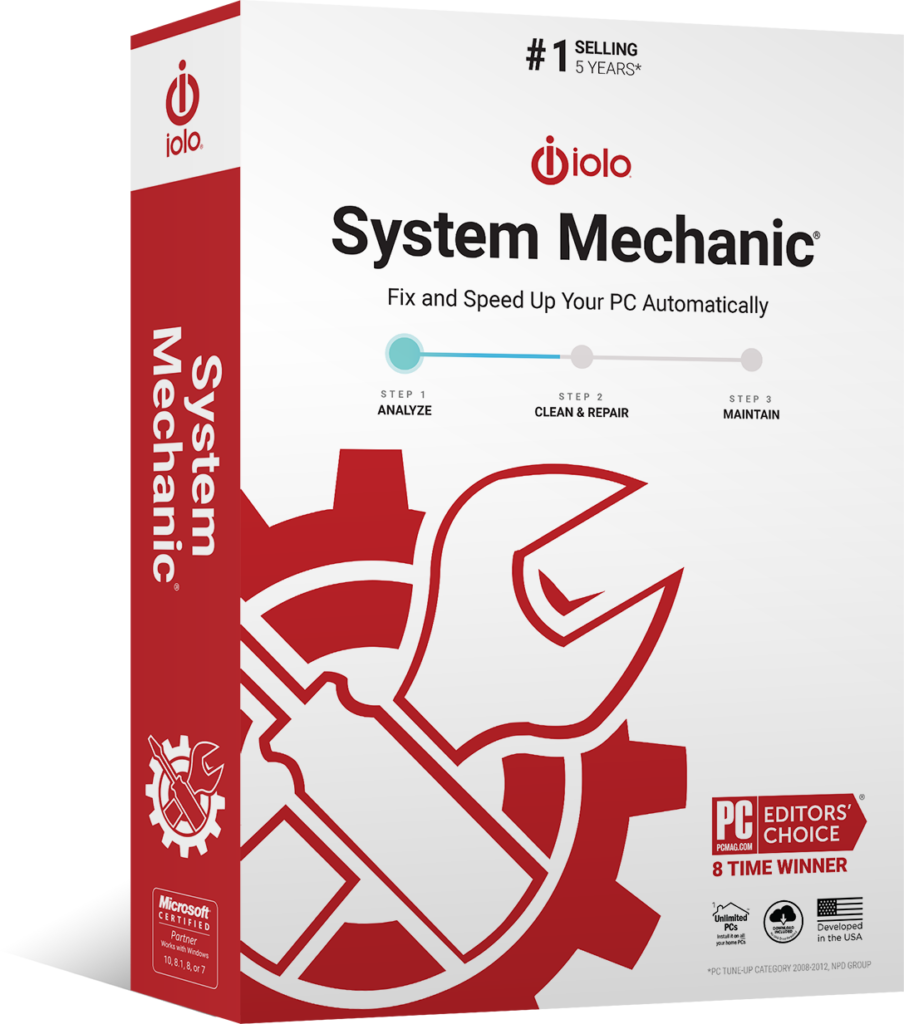 System Mechanic box facing right