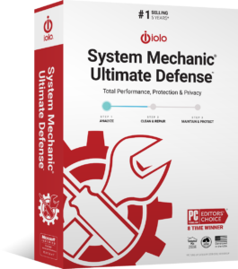 System Mechanic Ultimate Defense box facing right