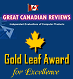 Great Canadian Reviews’ Gold Leaf Award for Excellence
